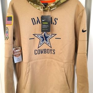 New Nike Dallas Cowboys Salute To Service Hoodie 2019 Khaki Camo Mens Sz Medium
